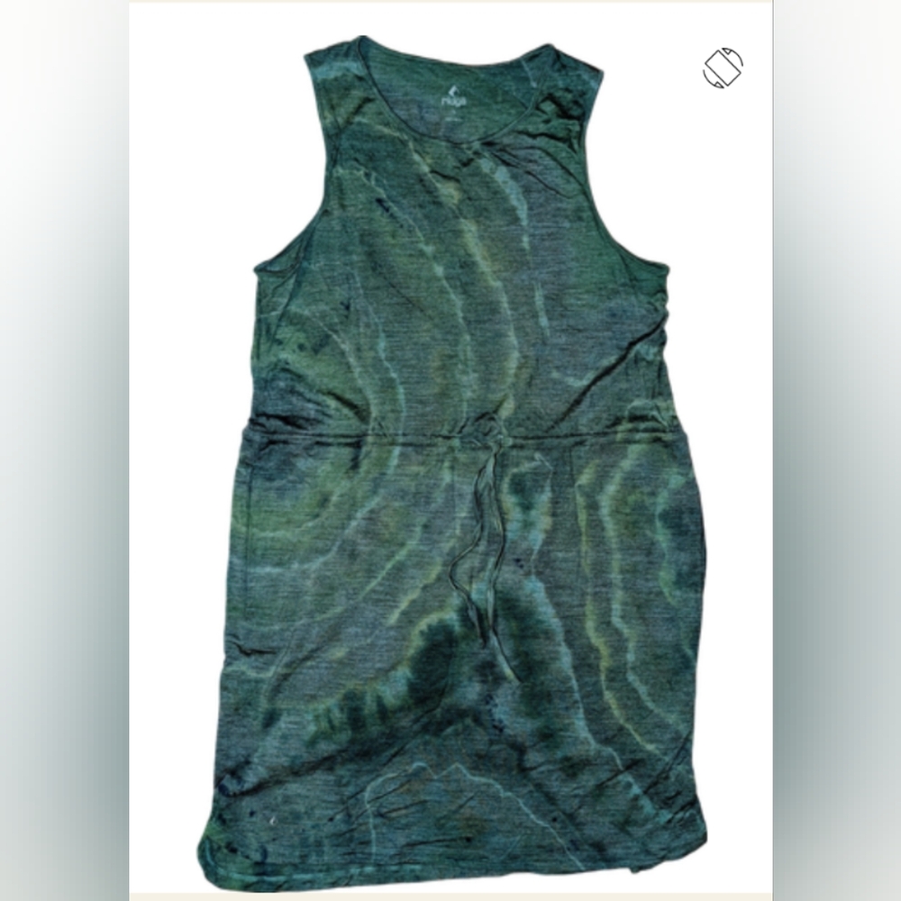 Professionally ice-dyed Emerald Ridge Merino Jovi Dress
